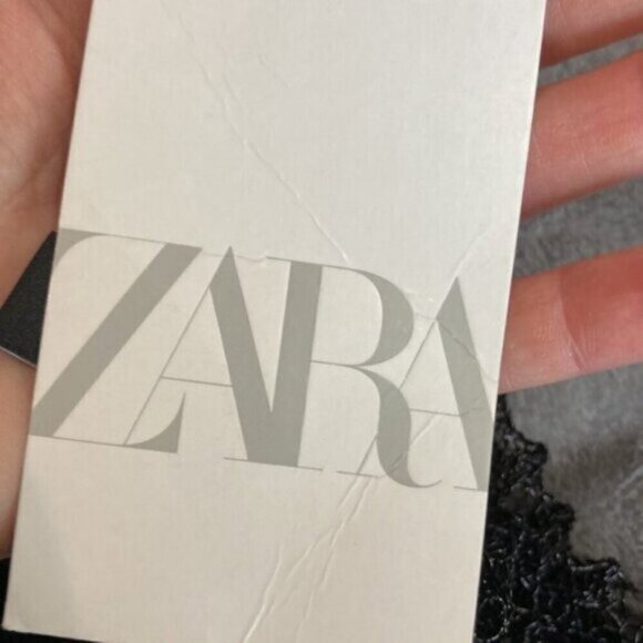 ZARA Black Mesh T-shirt - Picture 14 of 15